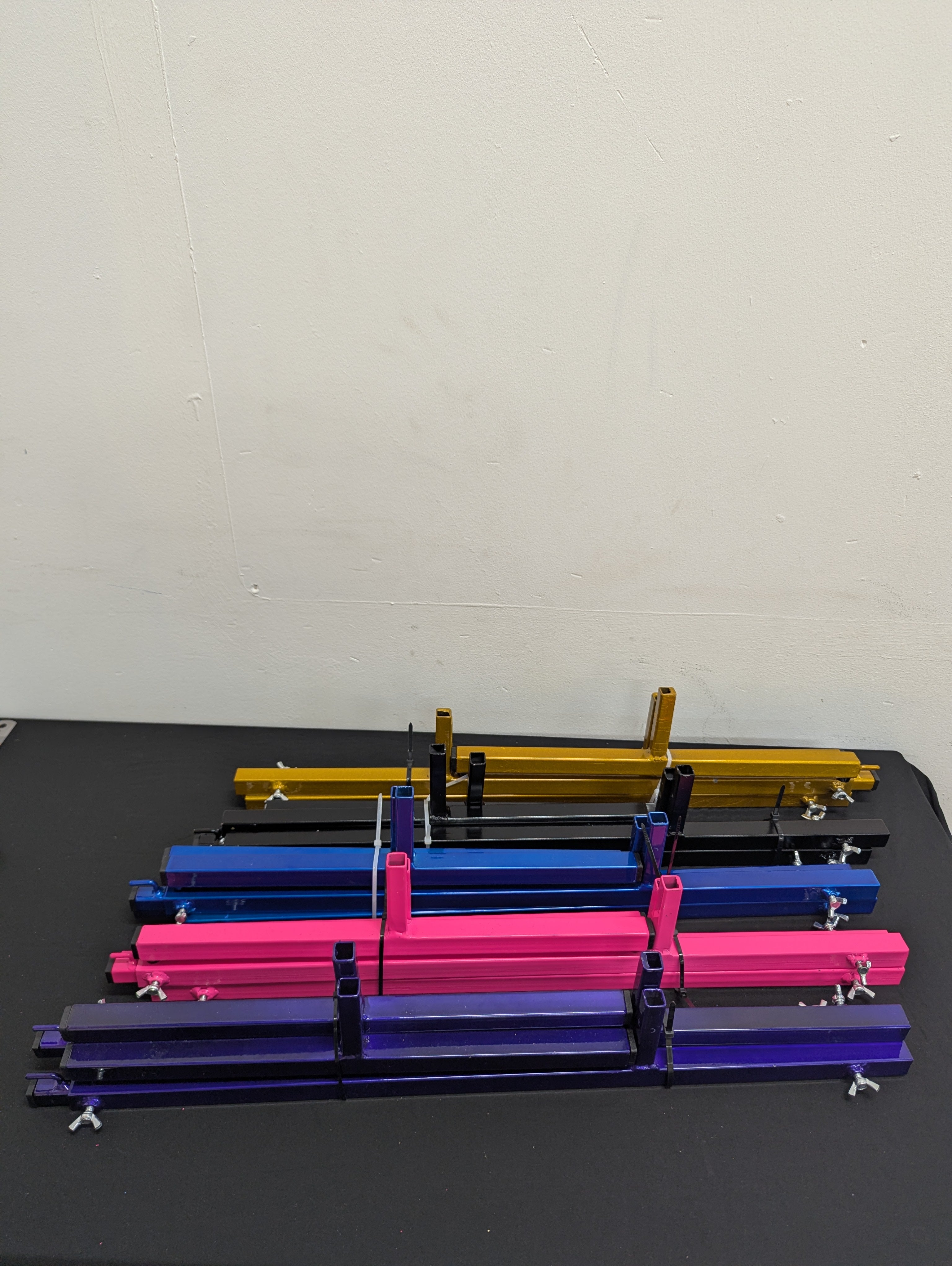 Coloured single stands by Sarah's Pan Cases