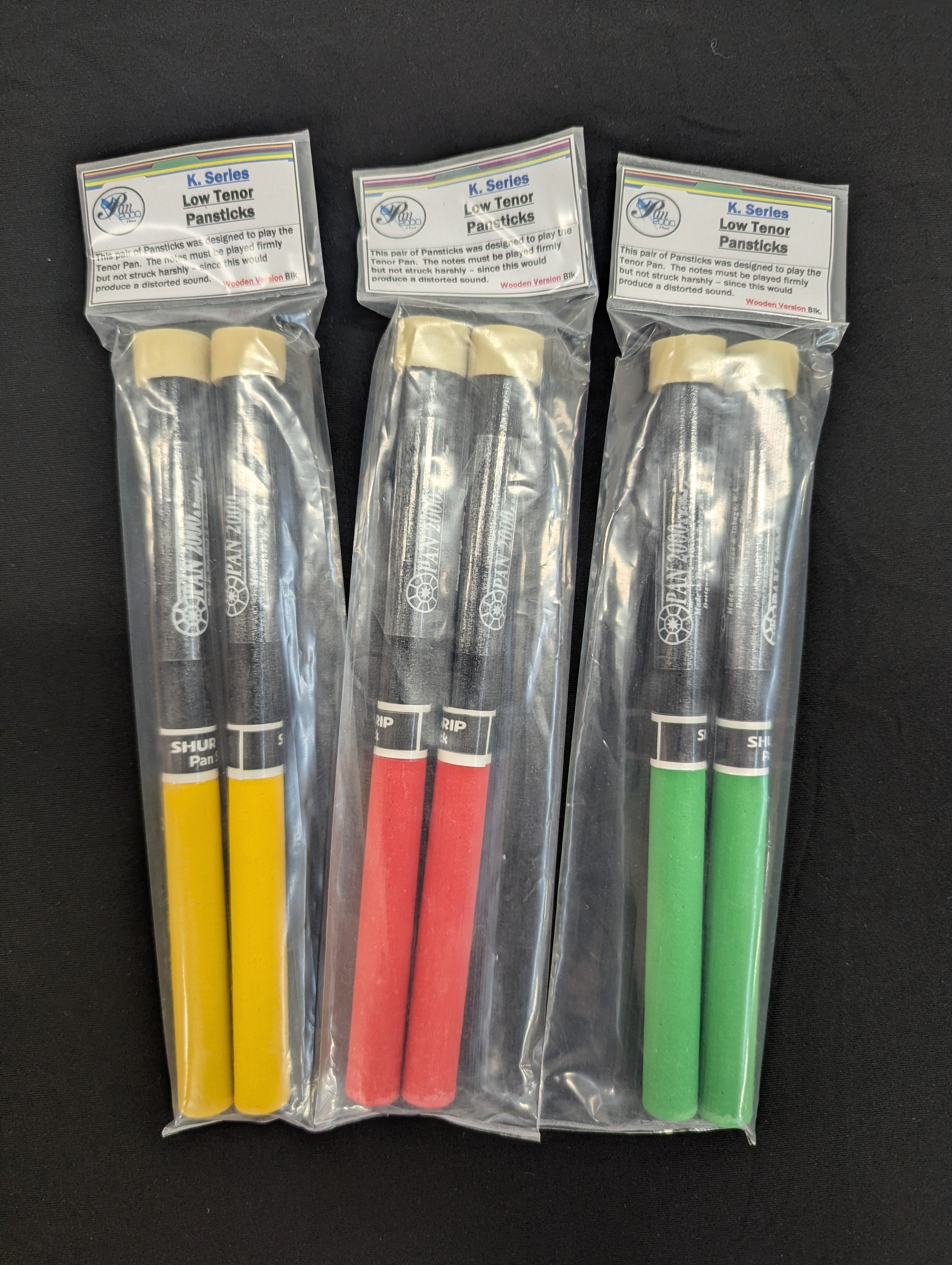 K-Series Low Tenor Pan Sticks