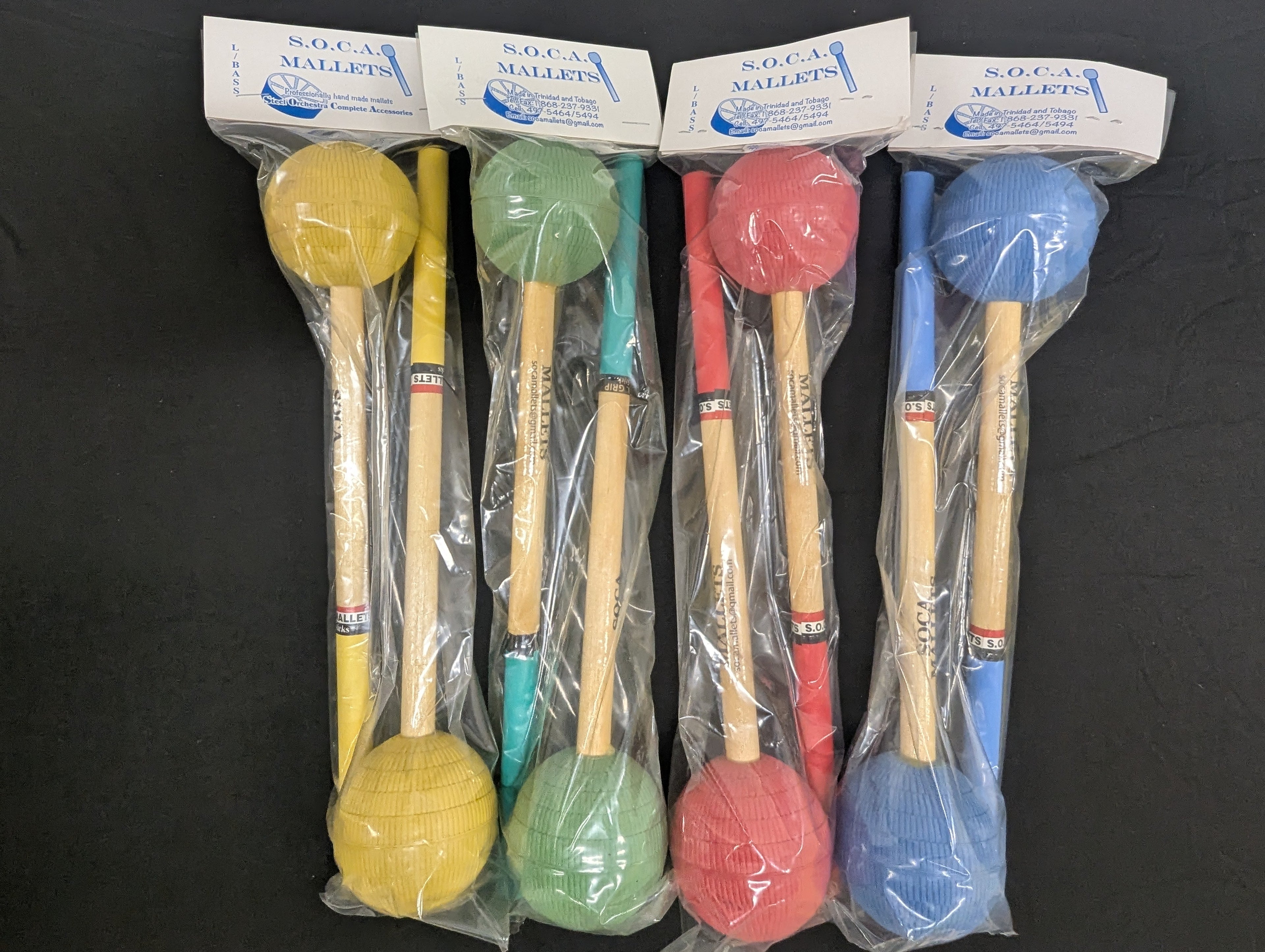 Soca Mallet Bass Steel Pan Sticks